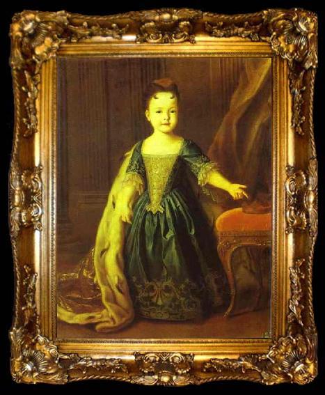 framed  Louis Caravaque Portrait of Natalia Romanov, ta009-2